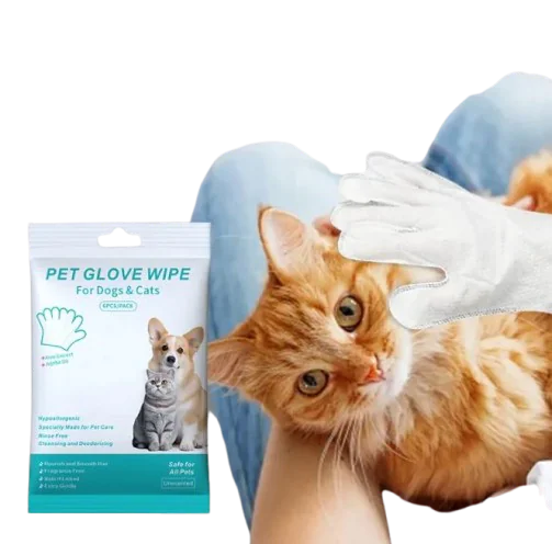 Pet Cleaning Gloves & Wipes